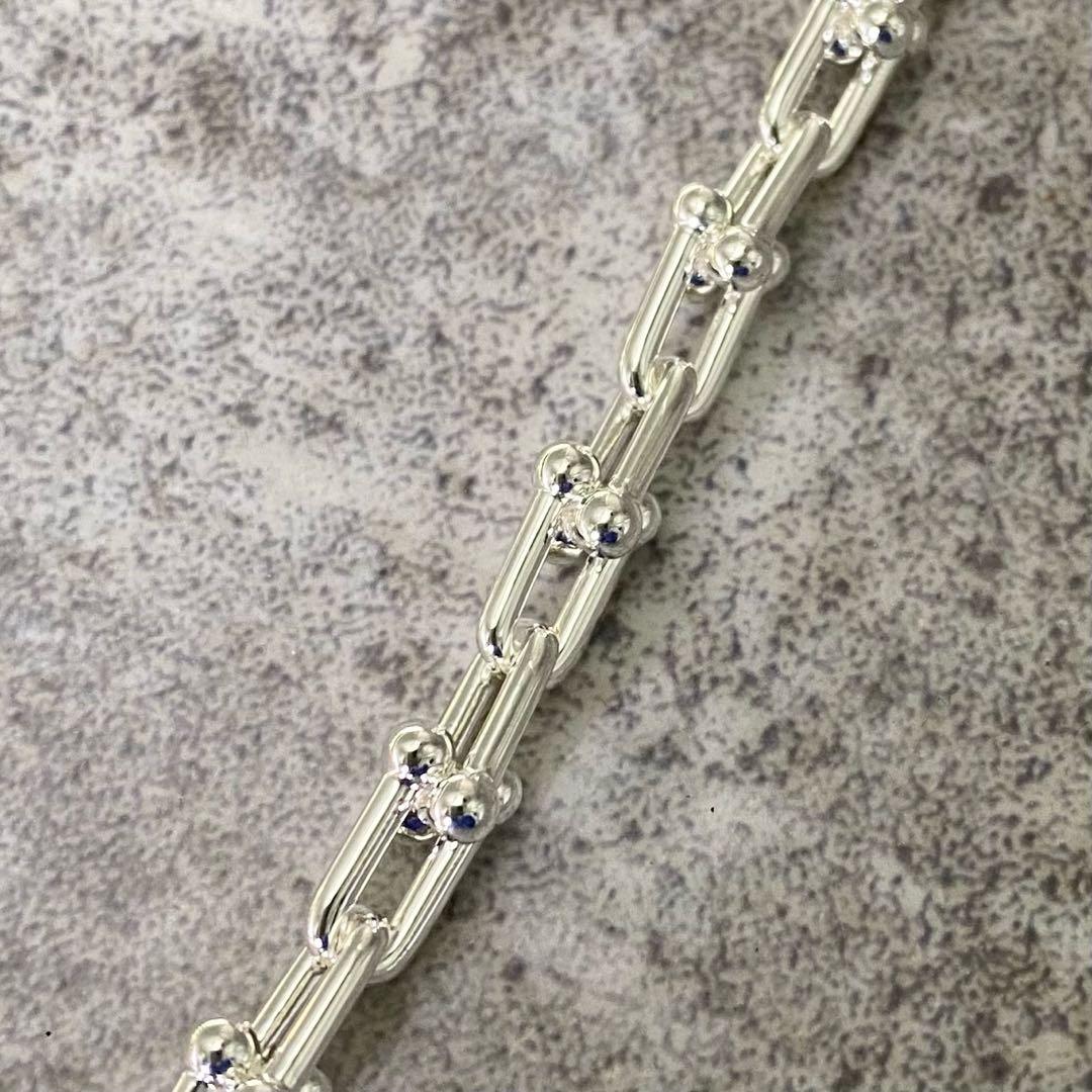 極美品 ティファニー ハードウェア スモール リンク ブレスレット