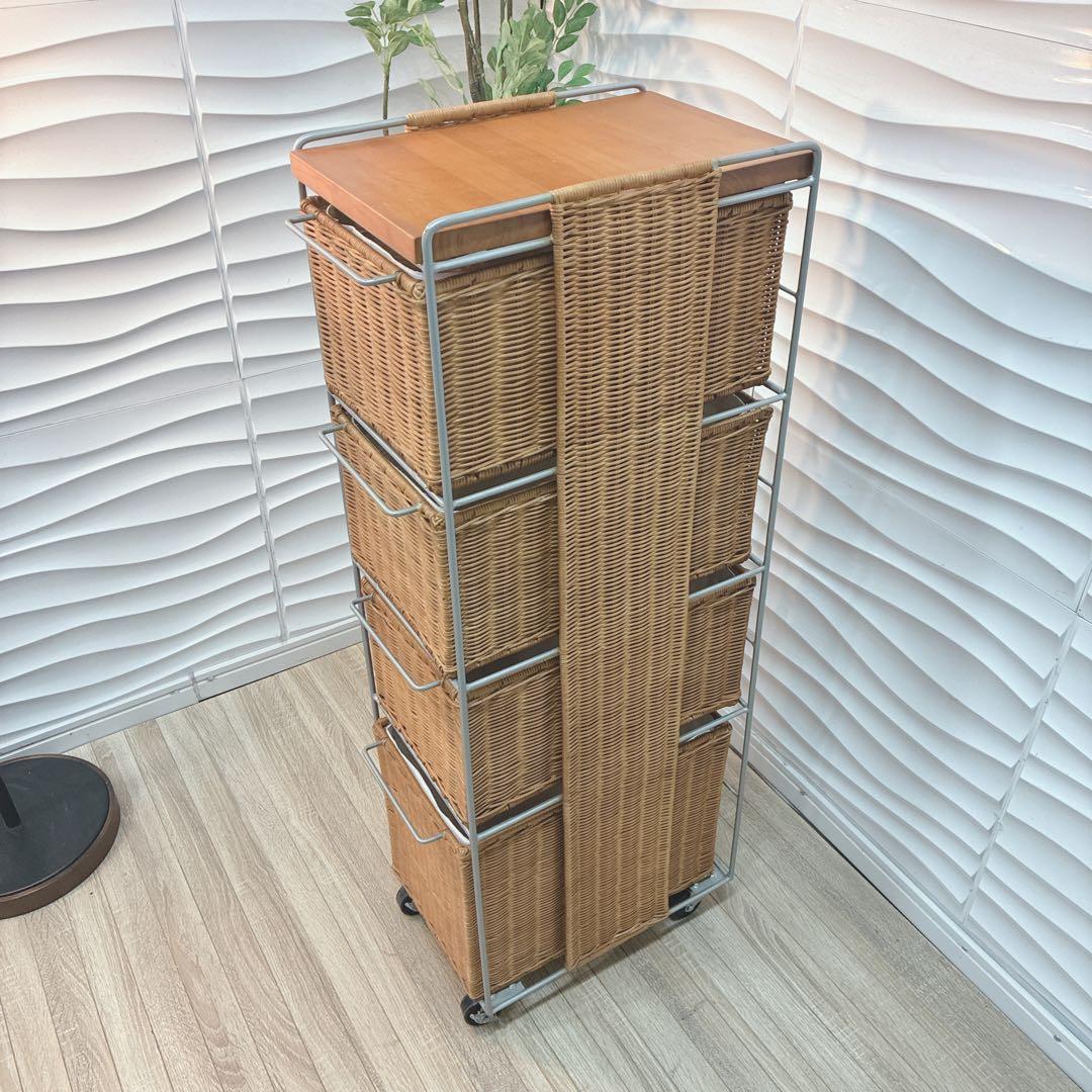 ◇ベルメゾン◇ランドリーチェスト◇ラタン収納◇