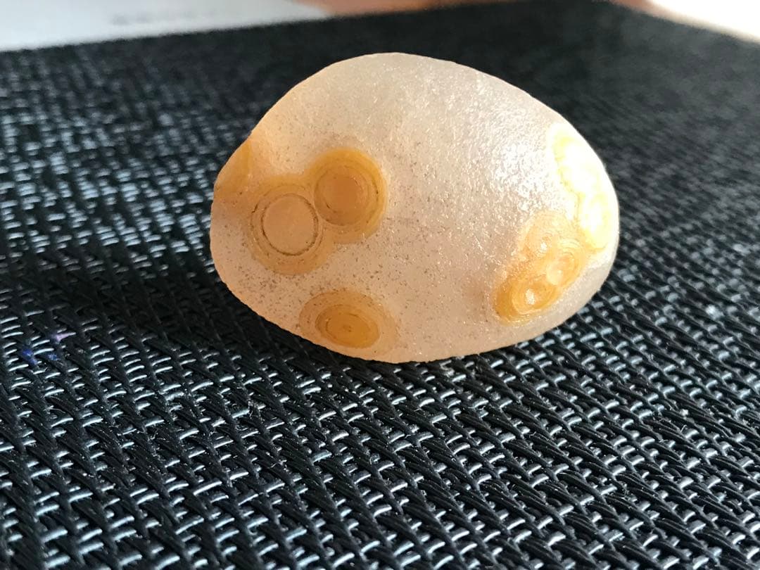 ゴビ石−1405 ゴビ瑪瑙　花眼　原石　金眼