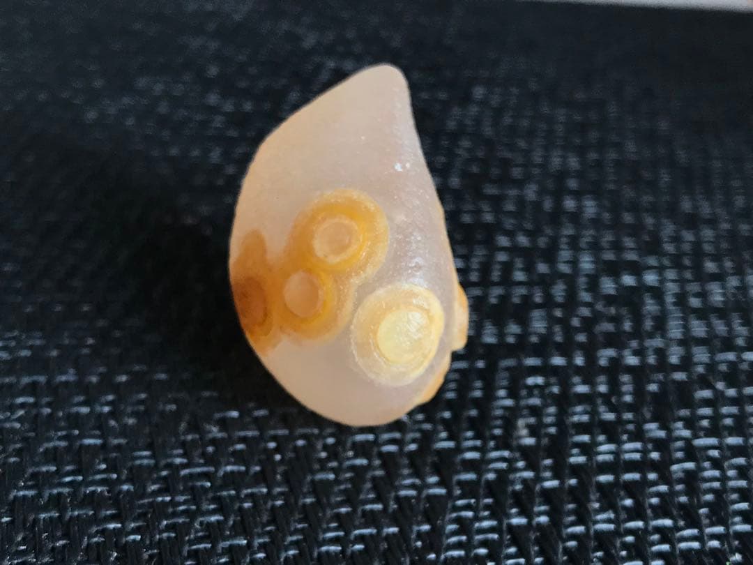 ゴビ石−1405 ゴビ瑪瑙　花眼　原石　金眼
