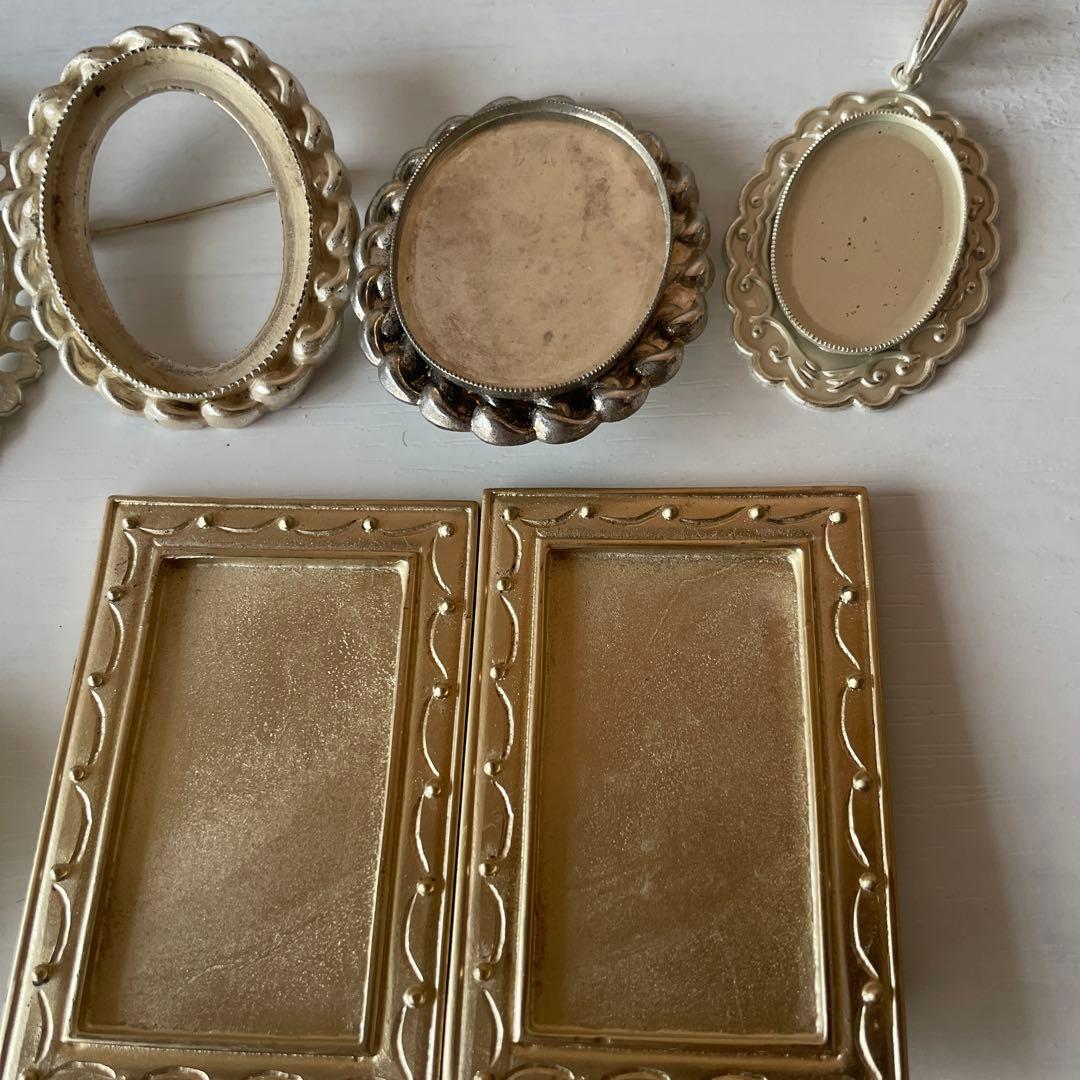 ヴィンテージ　カボション　絵画　希少　大量　デコパーツ　ヴィンテージ