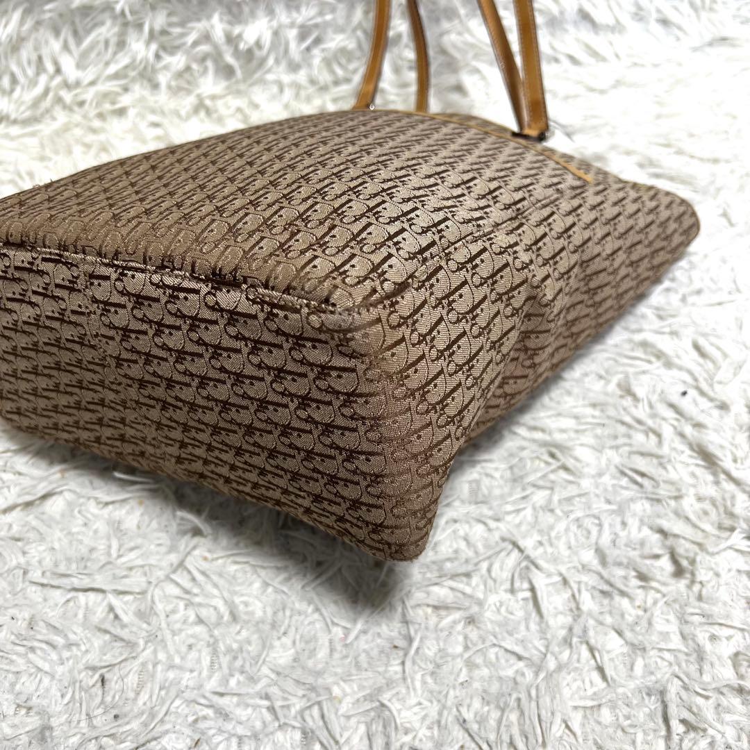 【良品】Christian Dior トートバッグ　トロッター柄　肩掛け