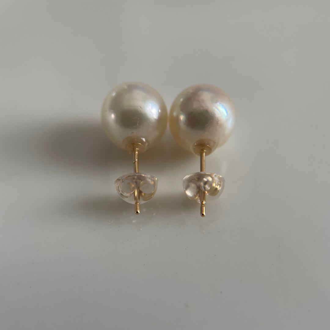 宇和島産 あこや本真珠 パール ピアス K18製（真珠 ピアス）