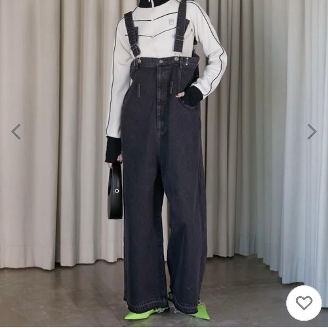 プランクプロジェクト　デニムサロペット　オーバーオール　ブラック