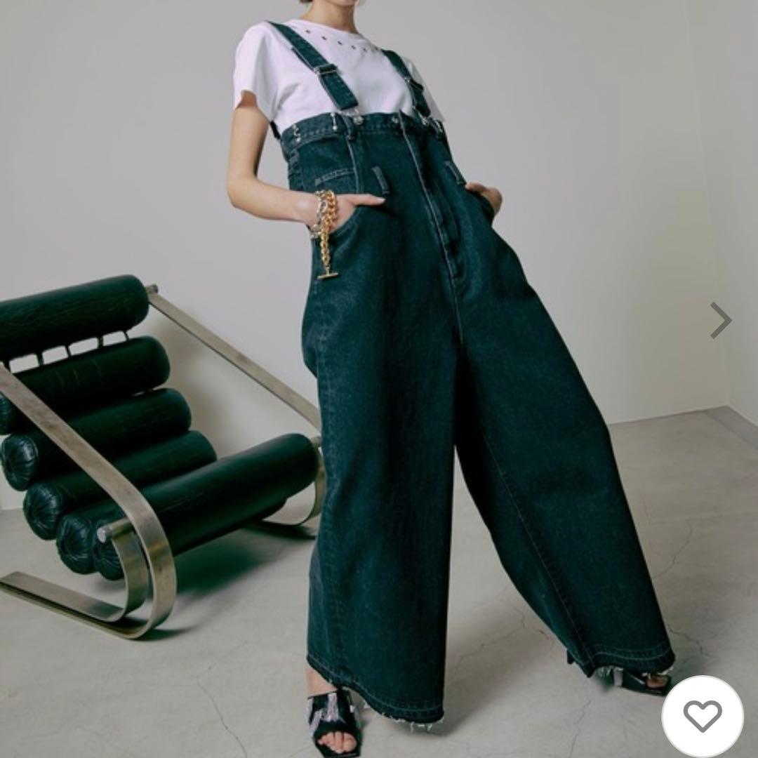 プランクプロジェクト　デニムサロペット　オーバーオール　ブラック