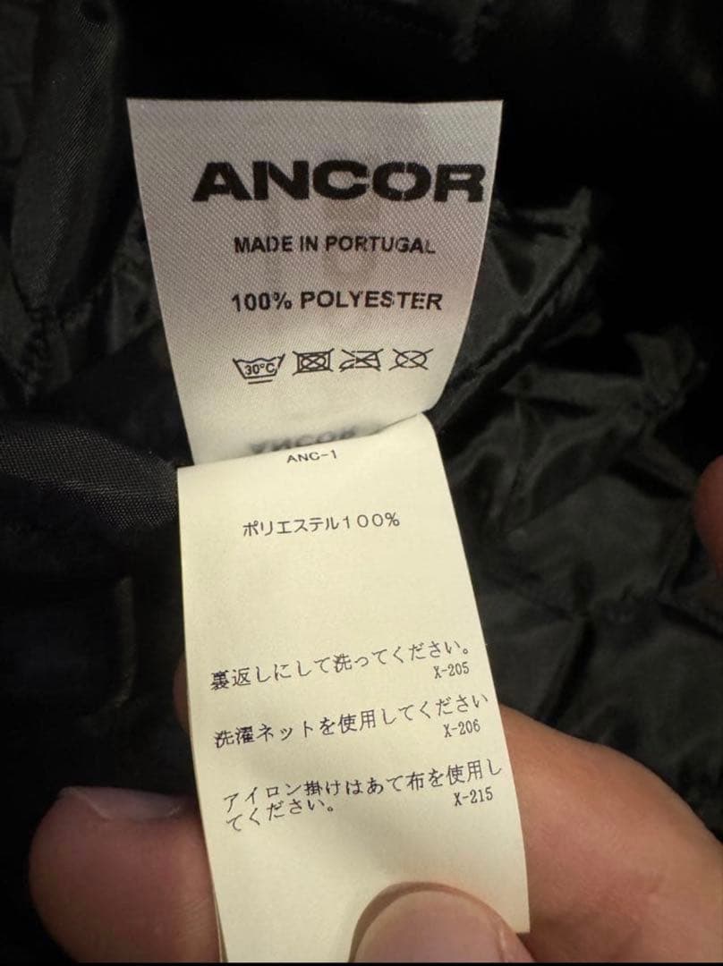 美品　ANCOR アンカー　ステンカラーコート　1LDK キルティング　黒色