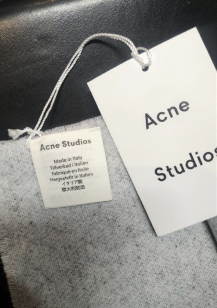 新品 アクネ ストゥディオズ Acne Studios ロゴ マフラー・ストール