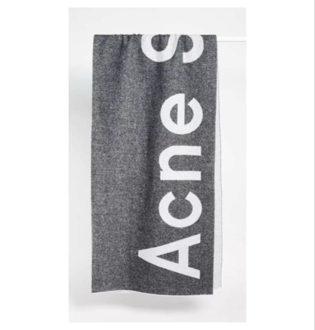 新品 アクネ ストゥディオズ Acne Studios ロゴ マフラー・ストール