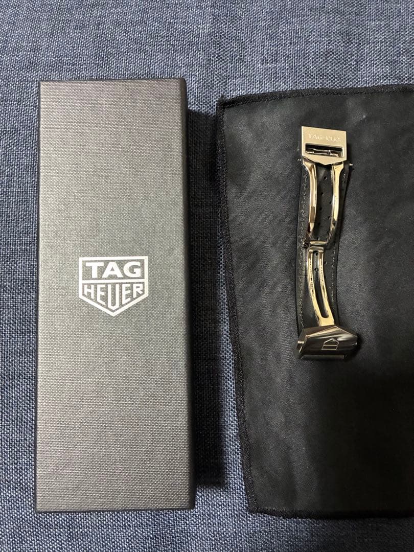 TAG Heuer タグホイヤー パンチング ブラック レザー ベルト 20mm