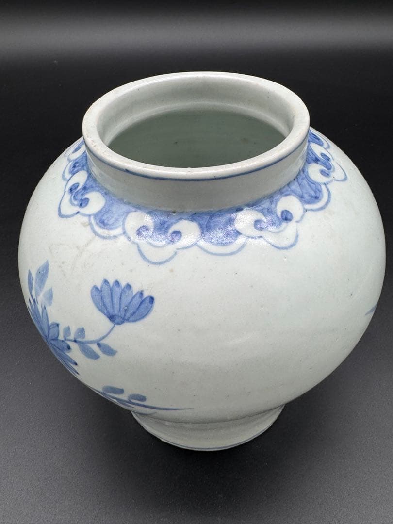 染付　壺　花瓶　花入　時代物　工芸