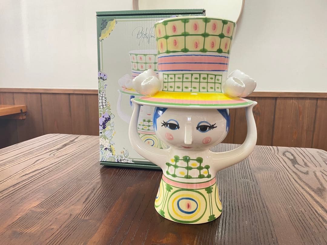 BJORN WINBLAD Lady with Hat フラワーベース グリーン