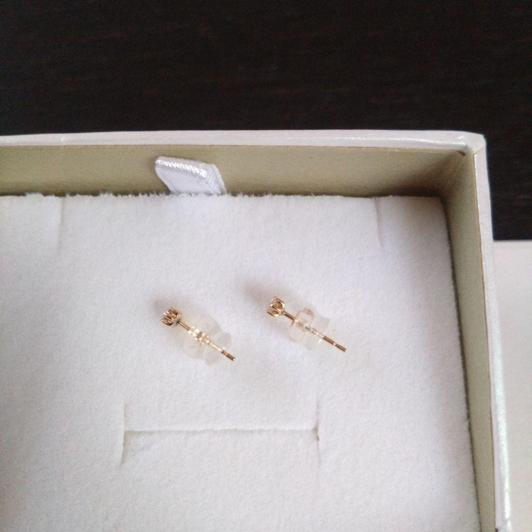 K18　 ダイヤモンドピアス　ゴールド