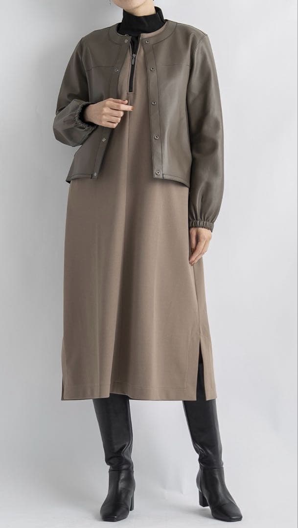 元町ゼラール トルコ産ラムレザー リバーシブル ジャケット