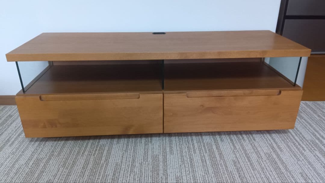 ウニコ ナチュラルウッド テレビ台 引き出し収納付き