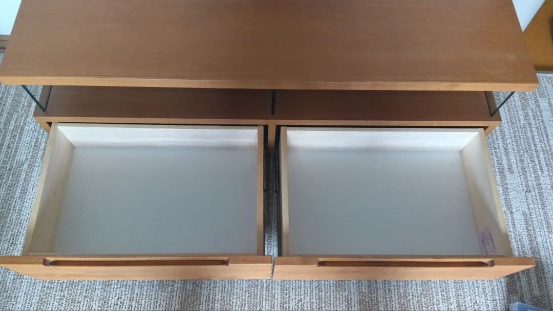 ウニコ ナチュラルウッド テレビ台 引き出し収納付き