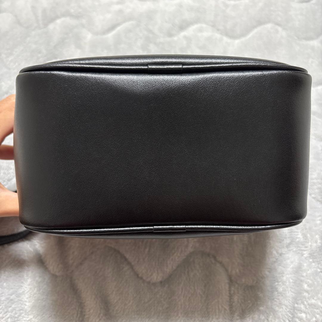 クリスチャンヴィラ　2way スクエアバッグ　ミニボストンバッグ　ブラック