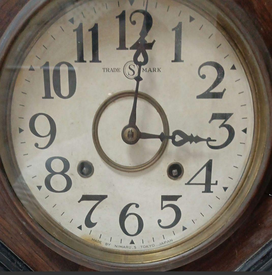 明治 大正 ゼンマイ式 アンティーク時計 振り子時計 レトロ