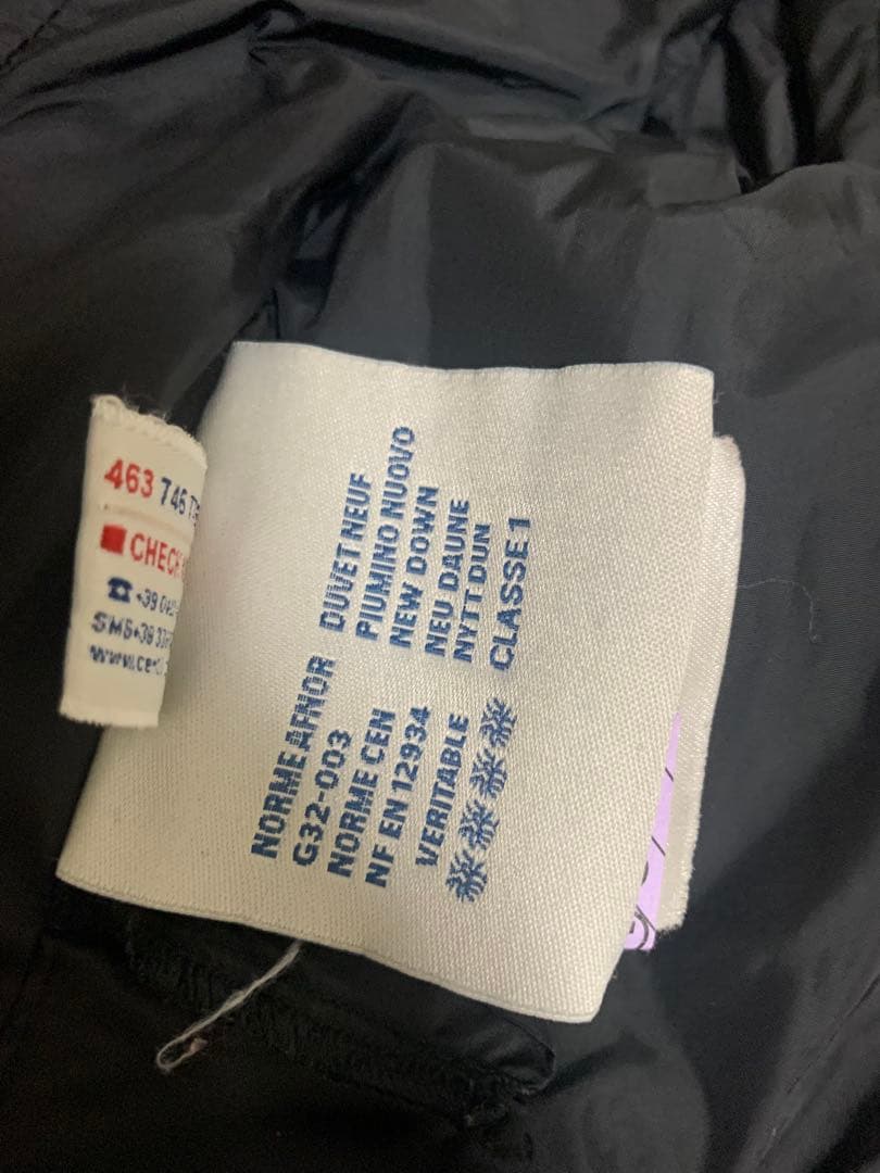 モンクレール　Aライン　ダウンコート　難あり　ブラック