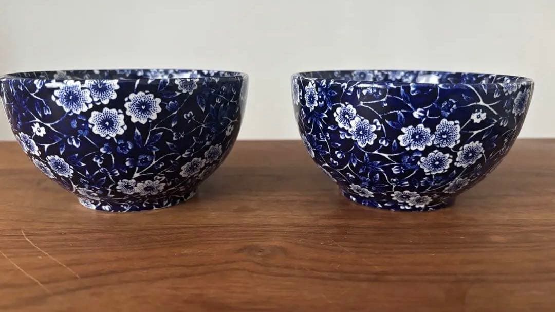 Burleigh /ブルーキャリコ ・シュガーボウル・ 2個セット