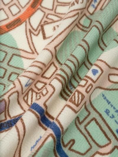 【今季新作】manipuriマニプリ　ウールシルクストール/コラージュサムウェア