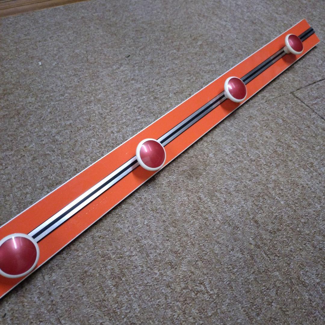 昭和レトロ ウォールハンガー レトロポップ　オレンジ　ハンガーフック