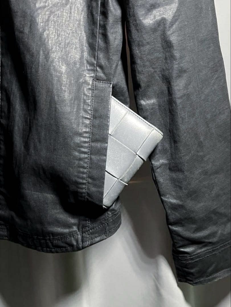 e*t様 ARMANI archive コーティングジャケット　ダブルジップsu