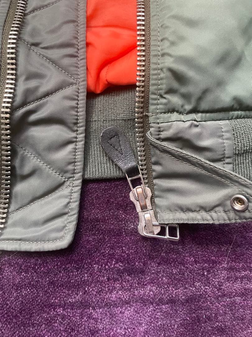 TALONジッパー BEAMS ビームス クレイジーMA-1 ダブルジップ M