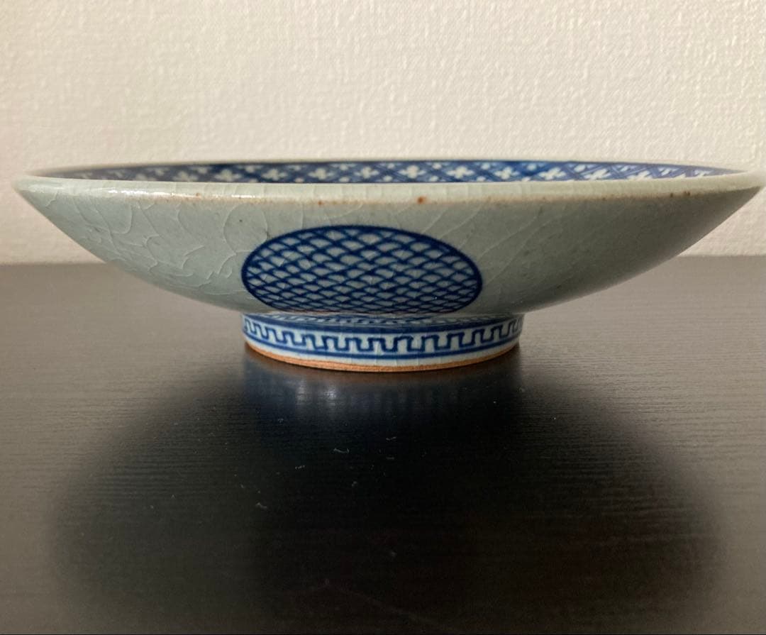 伊万里焼 鍋島焼 虎仙窯 手書き 大皿