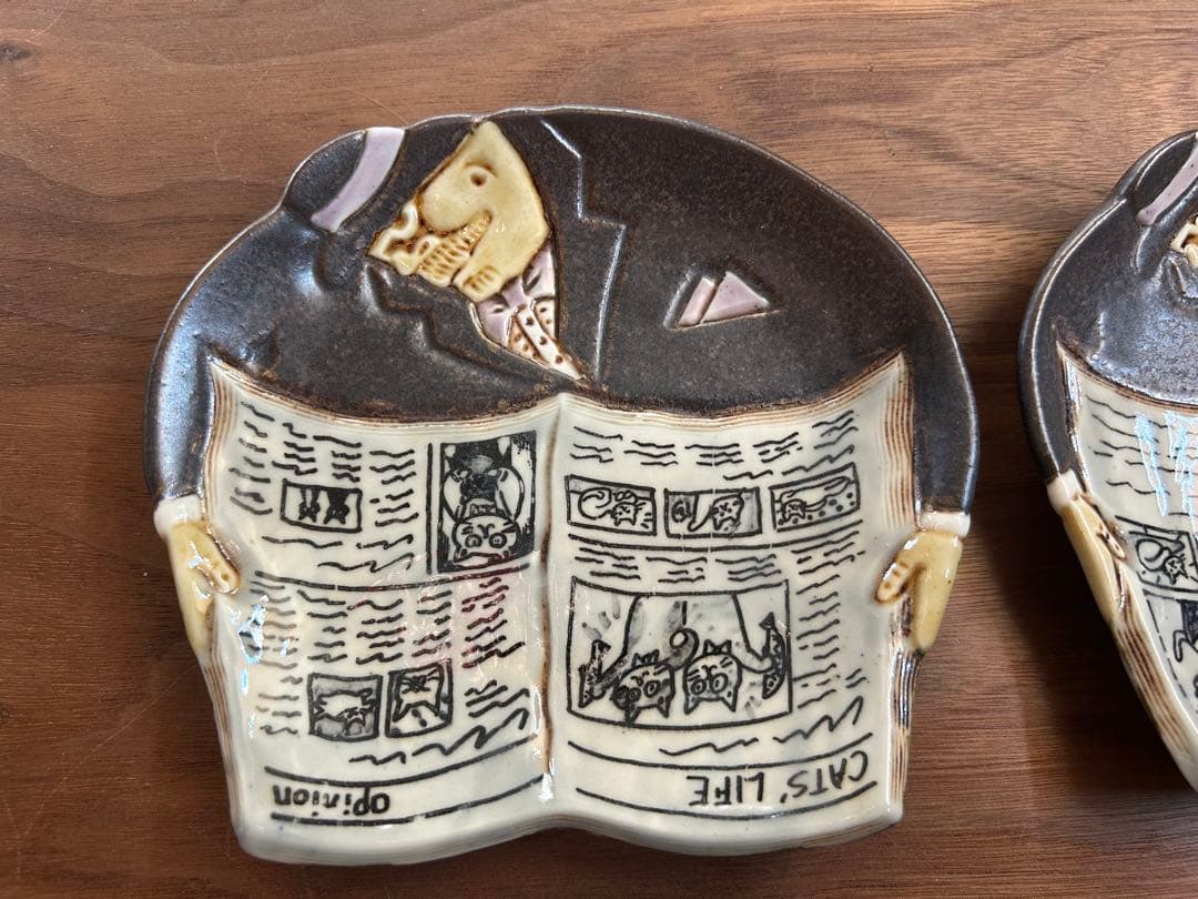 作家　野上千晶nogamichiaki ソーサー『ラブミー』2枚セット