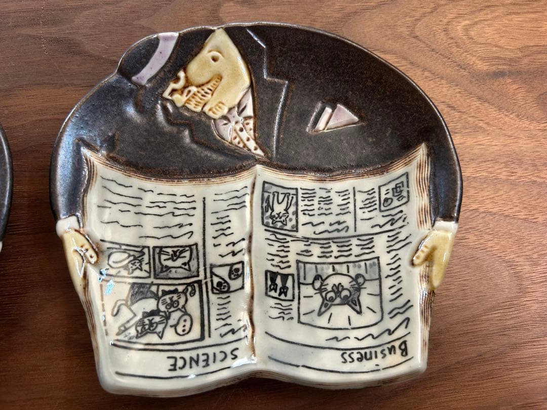 作家　野上千晶nogamichiaki ソーサー『ラブミー』2枚セット