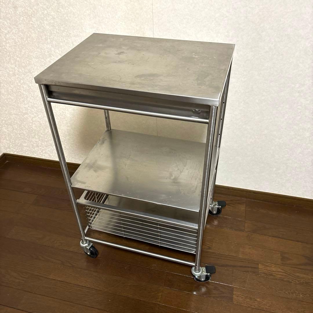 【希少品】IKEA イケア GRUNDTAL グルンダール ステンレスワゴン