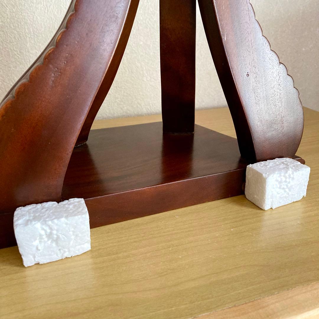 マホガニー　飾り棚　２点セット　壁掛け　装飾品　置物　インテリア　アンティーク