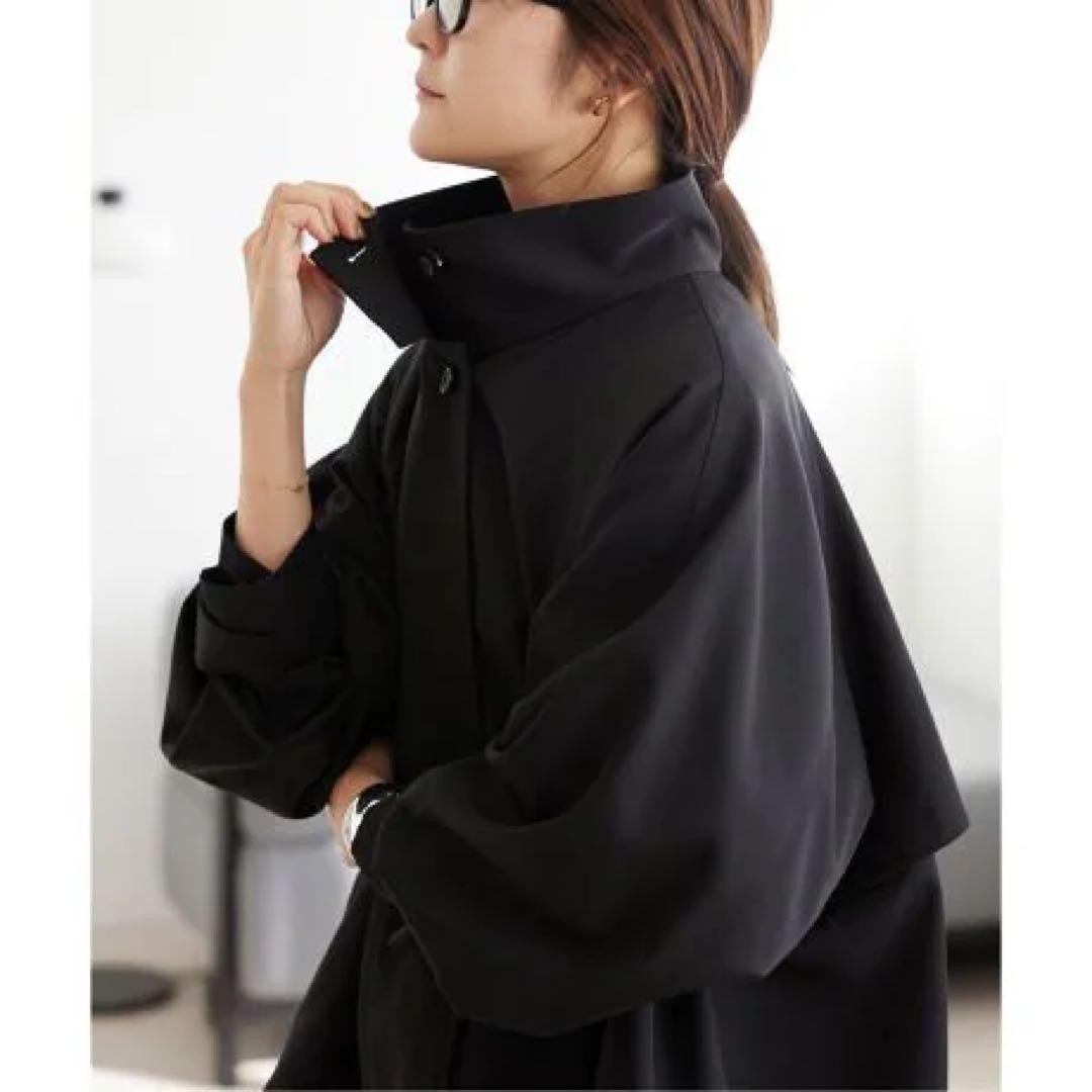 新品 テントラインショートコート スローブ イエナSLOBE IENAブラック