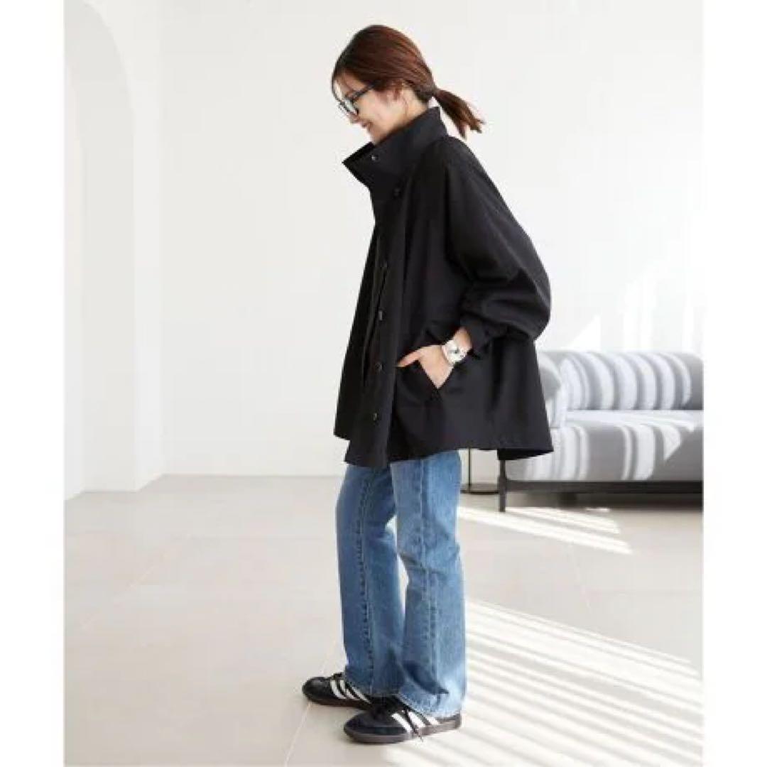 新品 テントラインショートコート スローブ イエナSLOBE IENAブラック