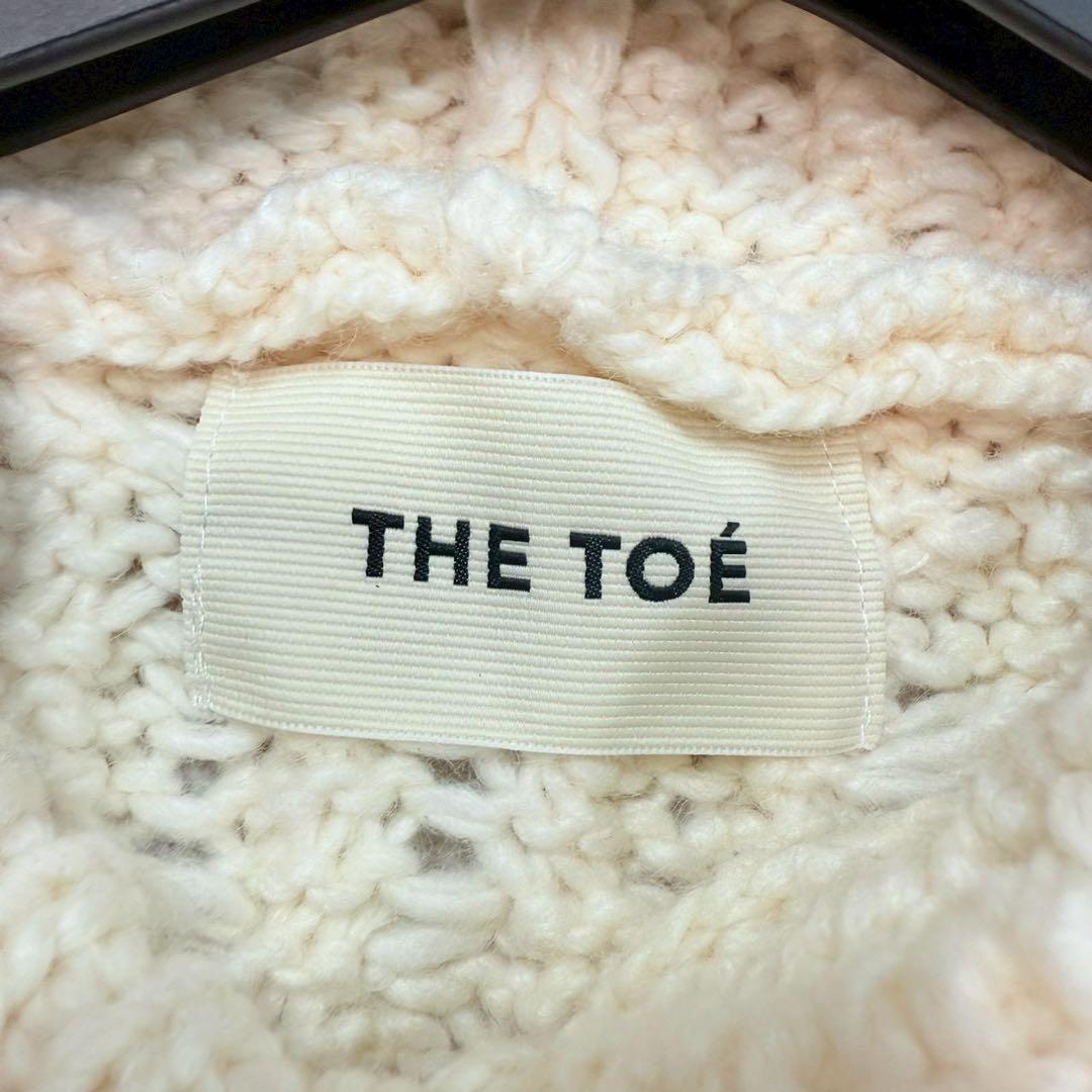 現行品♡THE TOE ケーブルニット フード パーカー ワッフル ウール 厚手