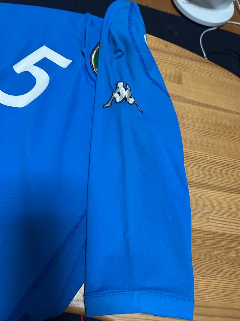 イタリア代表ユニフォーム　ホーム Lサイズ 5カンナバーロ　Kappaタグ付