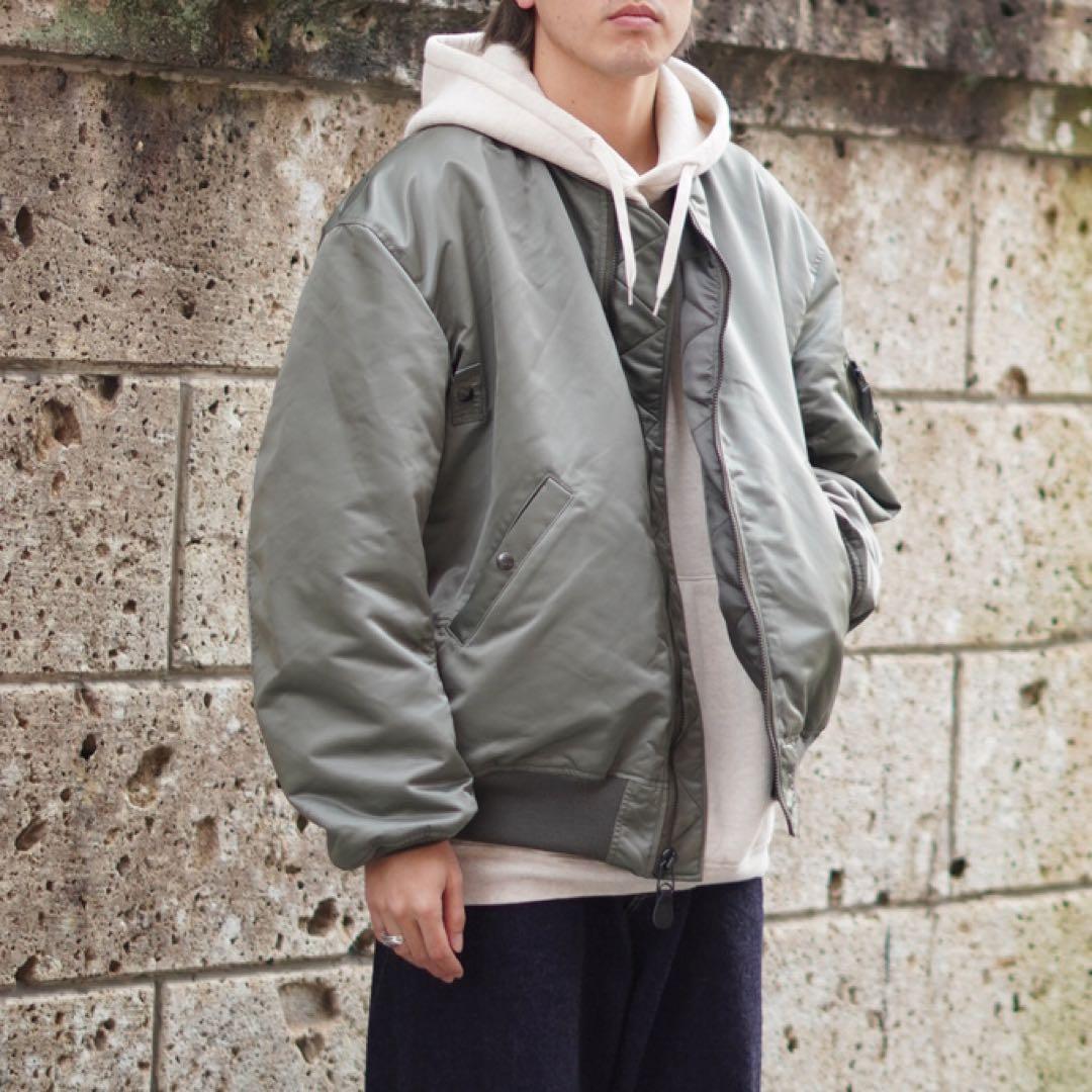 s*7様 ✨美品✨ leno MA-1 サイズ２オリーブ ビックサイズ