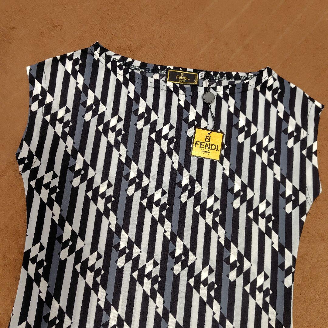 未使用♥ FENDI ズッカ柄 ノースリーブ ワンピース サイズ40 タグ付