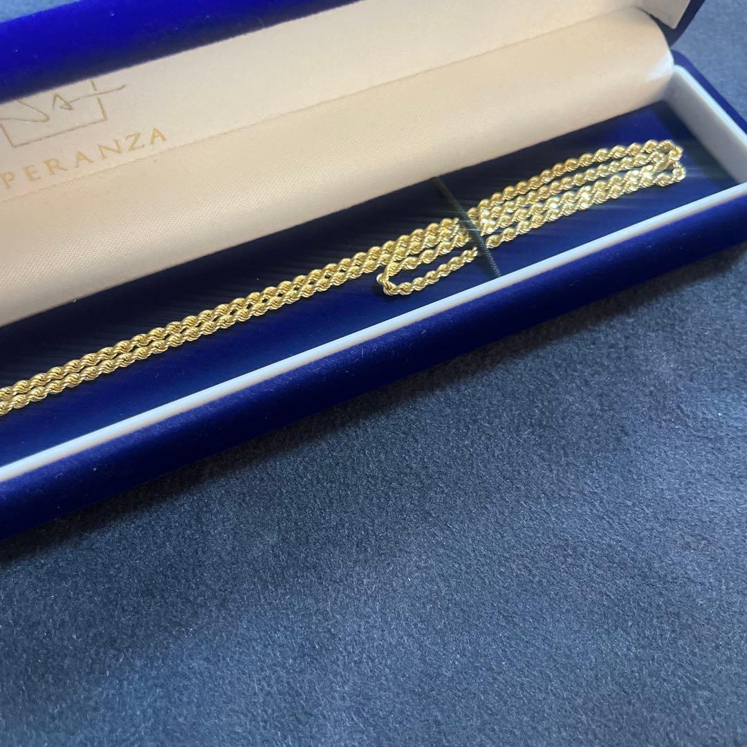 【保証書あり】Speranza 18k ロープネックレス