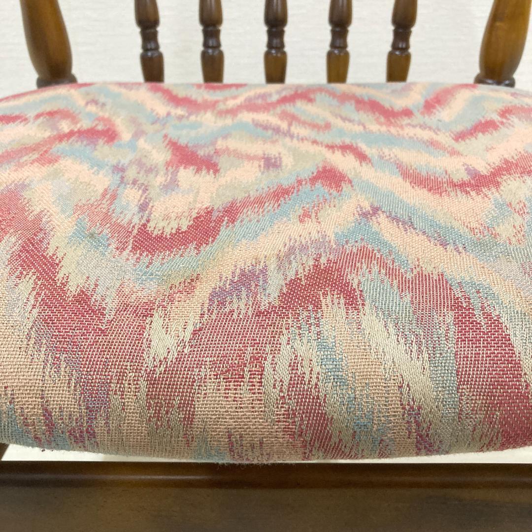 【カリモク】コロニアル　ダイニングチェア　椅子 レトロ