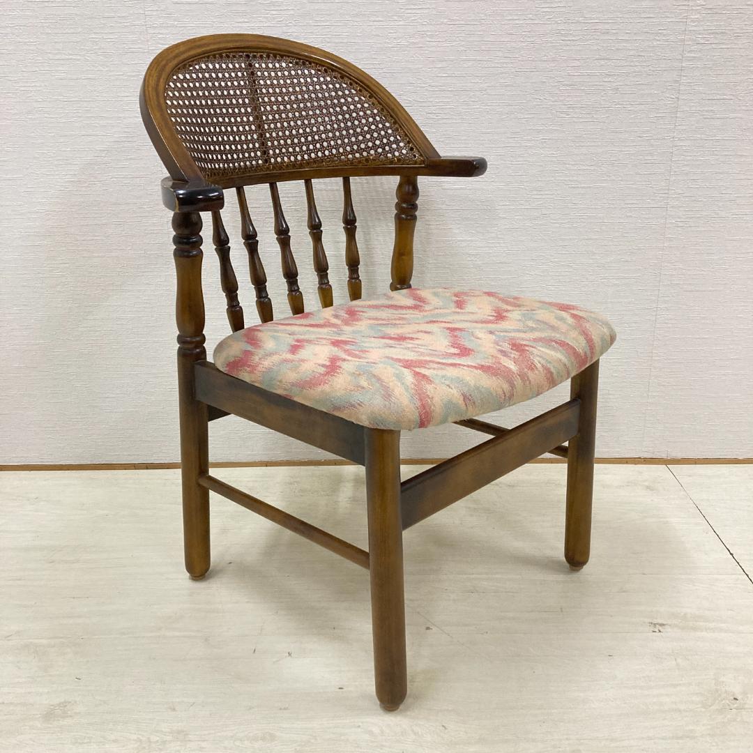 【カリモク】コロニアル　ダイニングチェア　椅子 レトロ