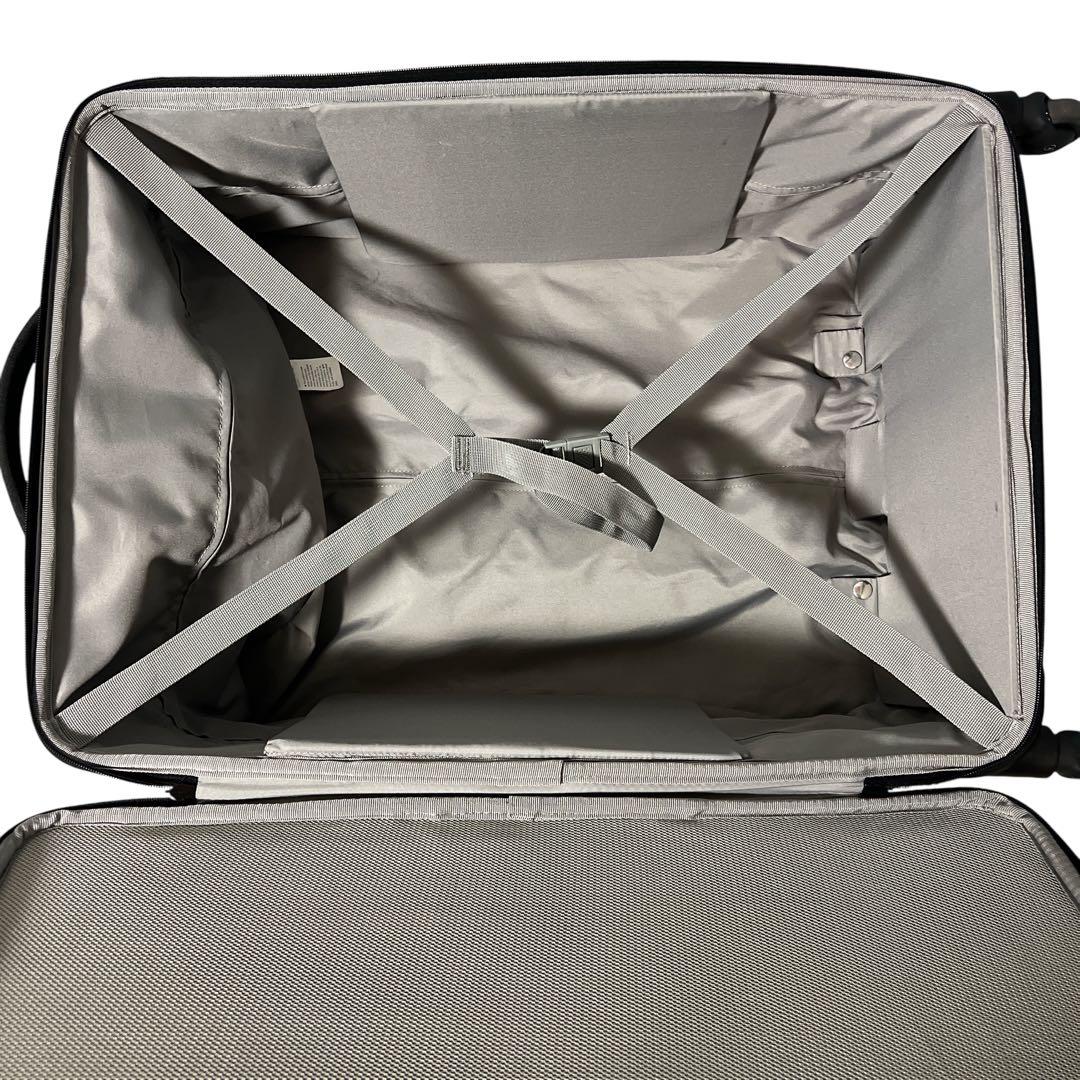 無印良品 半分の厚みで収納できるソフトキャリーケース 大型 63L 黒 ブラック