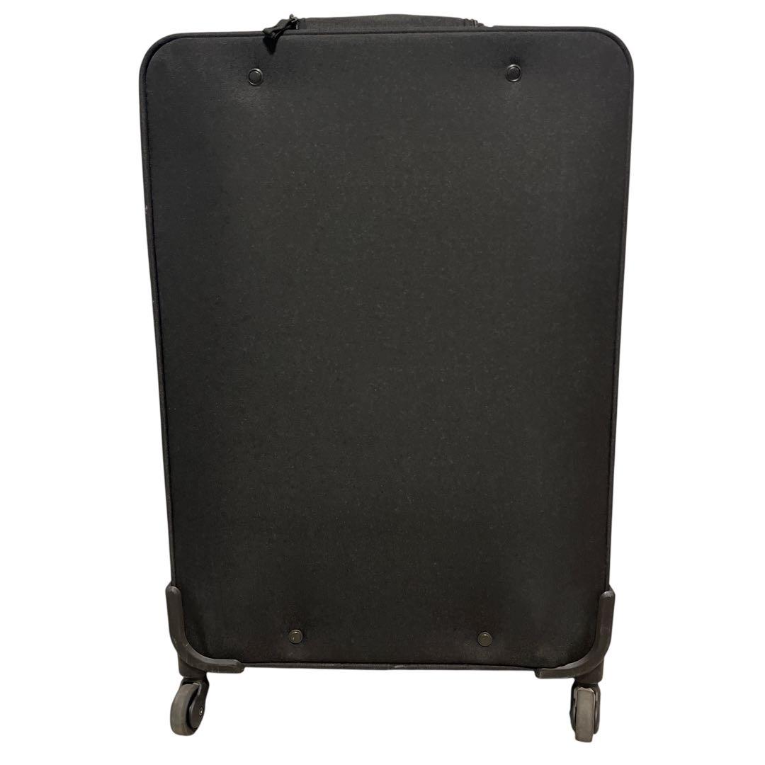 無印良品 半分の厚みで収納できるソフトキャリーケース 大型 63L 黒 ブラック