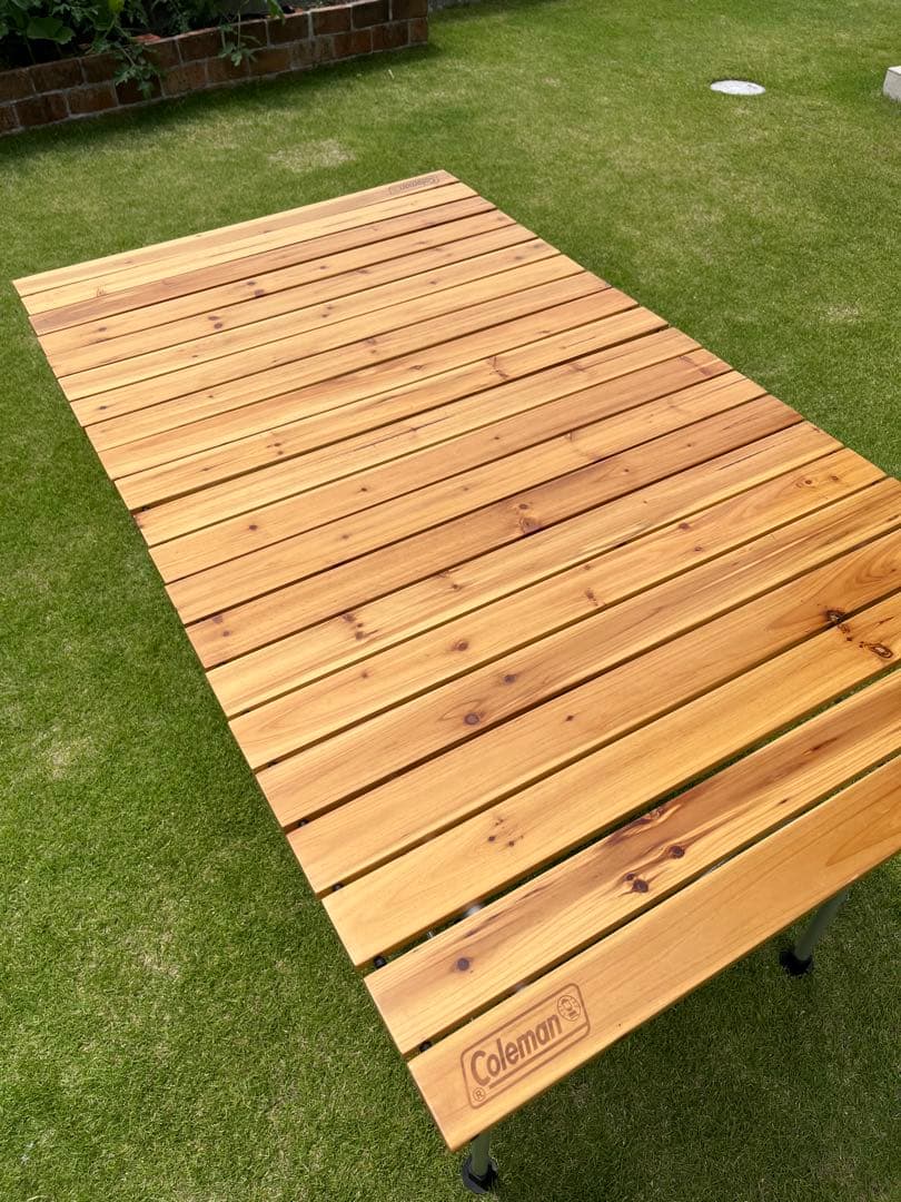 コールマン coleman ナチュラルウッドロールテーブル120