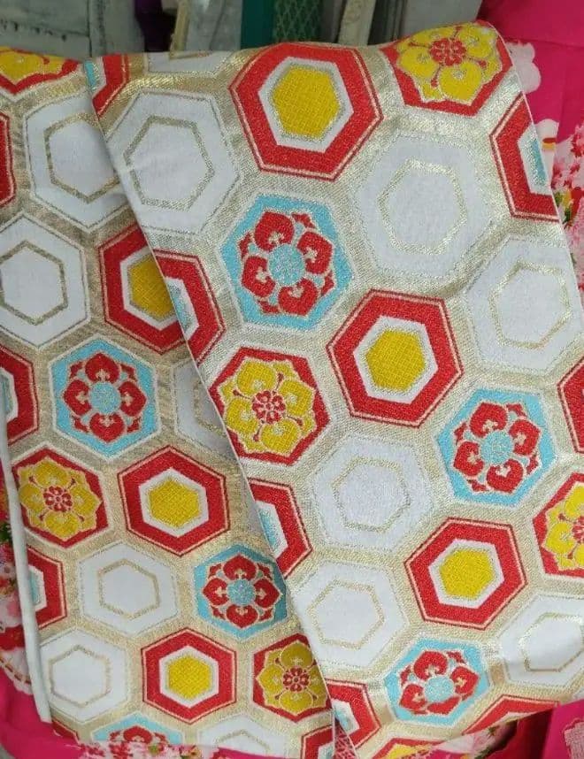 専用です☆アンティークくすみピンクの着物と白の袋帯