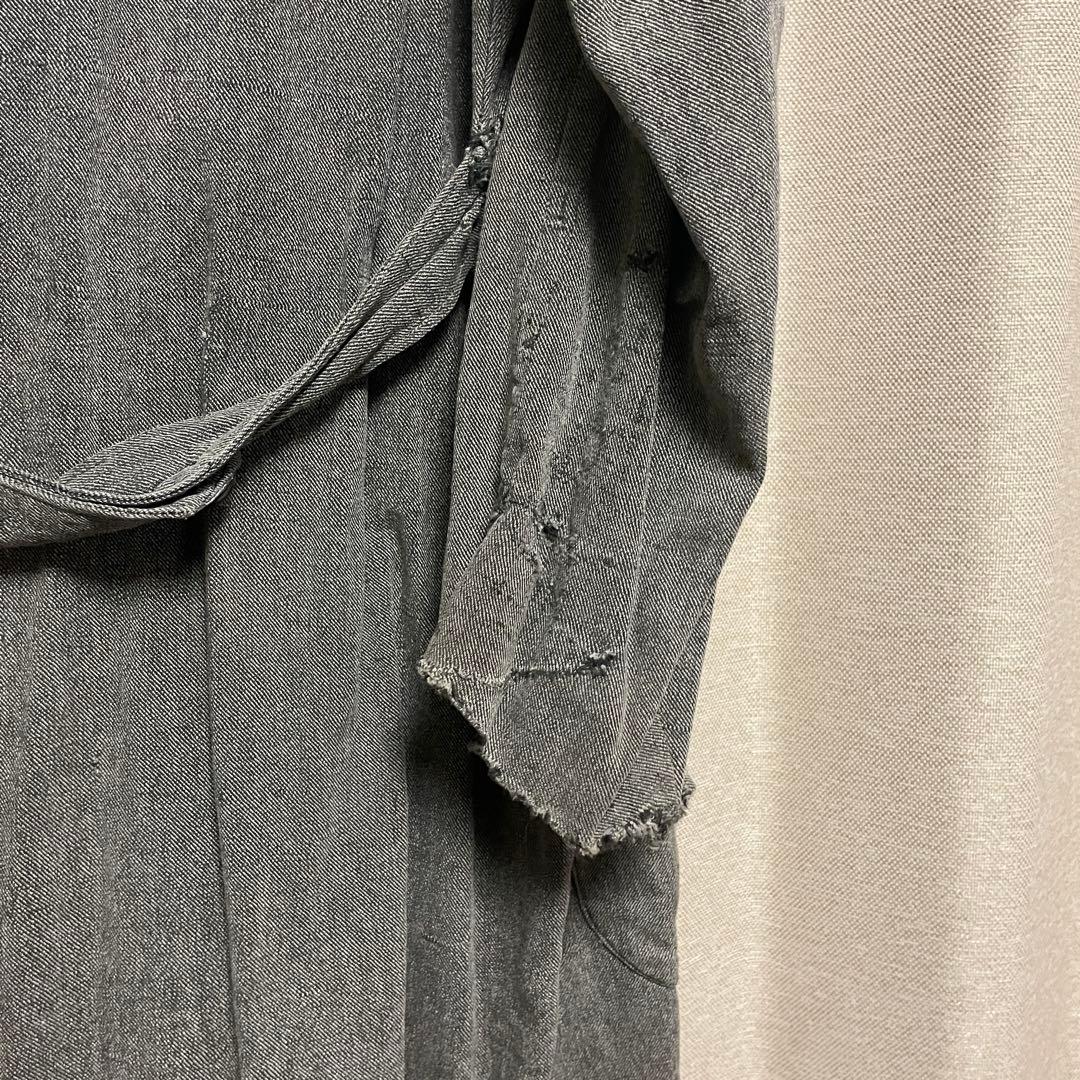 30~40s vintageダブルタイプ　ブラックシャンブレー アトリエコート