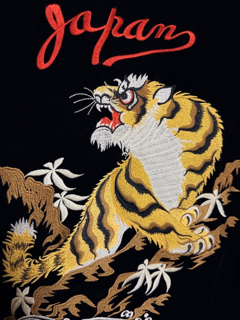 未使用近 別珍 NON STOCK 虎 鷹 日本限定 スカジャン vintage