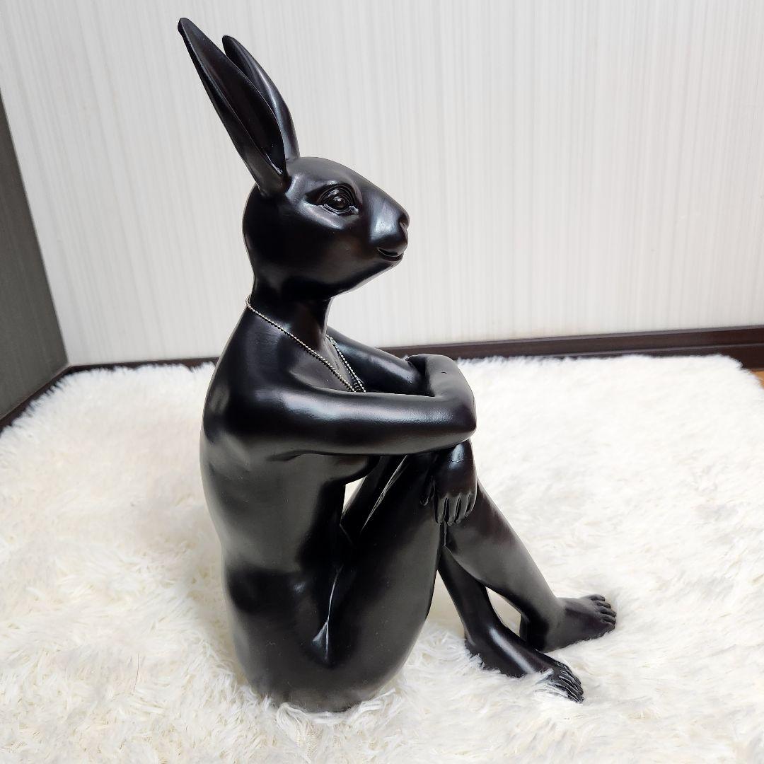 【美品】KARE デザイン ギャングスターラビット ブラック デコフィギア