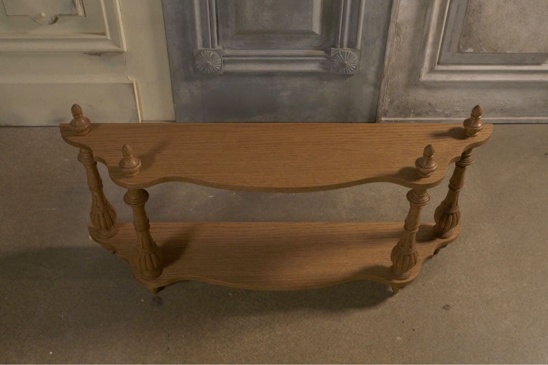 木製 2段式棚 ナチュラルウッド