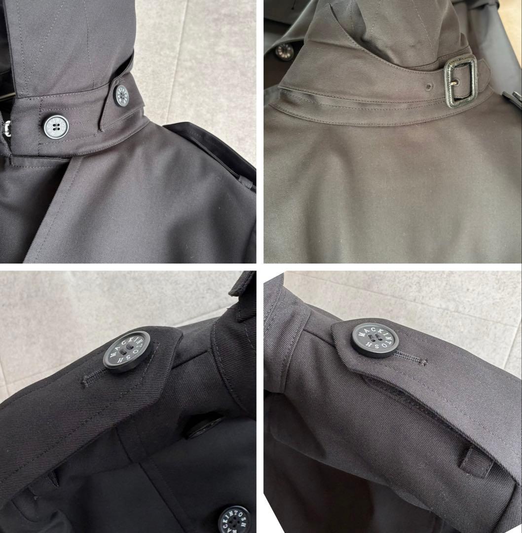 美品✨マッキントッシュロンドン トレンチコート チェック ライナー ブラック38